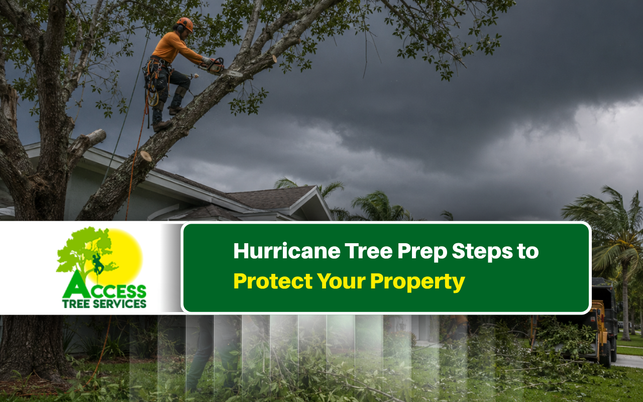 Hurricane tree prep to protect a home before strong storms